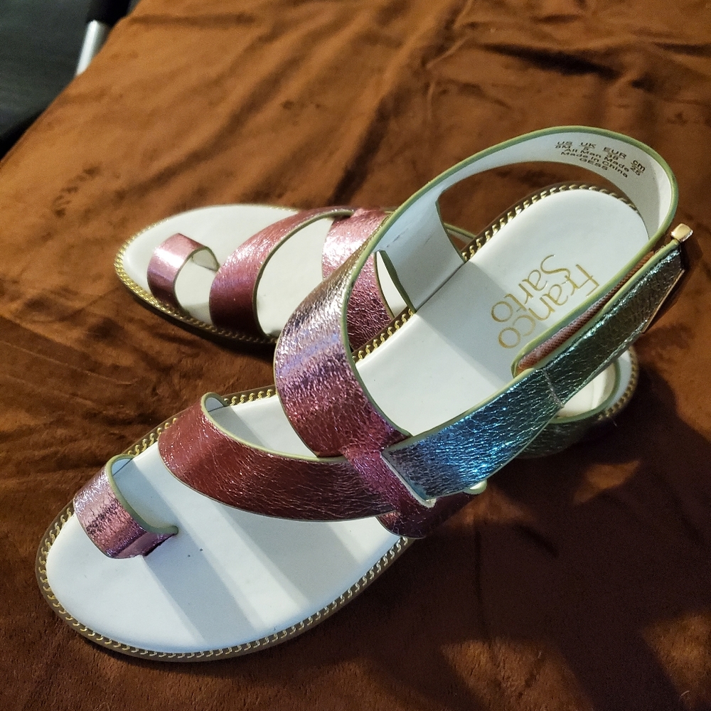 Franco Sarto sandals, Size 8. Worn once. Pastel colors